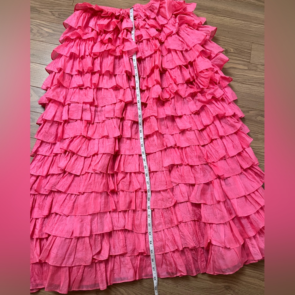 Anaak Pavlova Ruffle Skirt in Shocking Pink - Picture 8 of 8